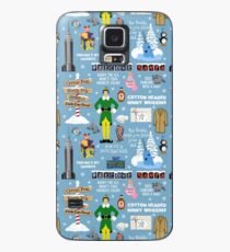 Funda/vinilo para Samsung Galaxy Buddy el duende collage, fondo azul