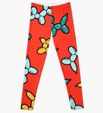 Ballon Tier Hunde Muster in rot Leggings