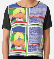 Pablo Sanchez - Backyard Baseball Stat Card Chiffon Top