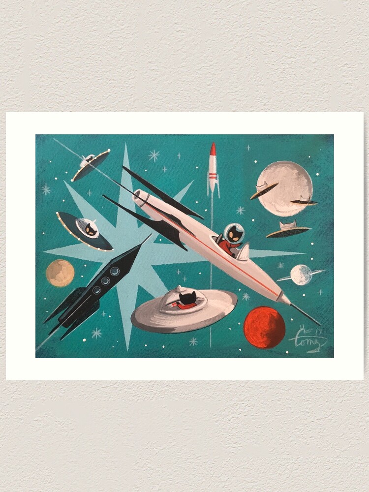 Alternate view of Kitty Stardust Art Print