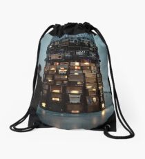 Tower of Radios Drawstring Bag