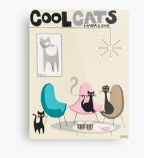 Lienzo metálico Revista Cool Cats