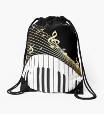Ivory Keys Piano Music Drawstring Bag