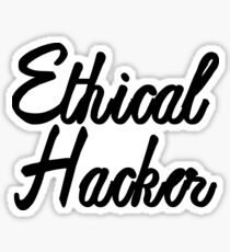 Ethical Hacker - Version 2: Cursive, Network Hacking- HaxByte Sticker