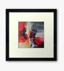 in the eye Framed Print