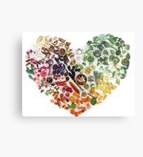 150 Days of Love, Fruit and Veggies Metal Print