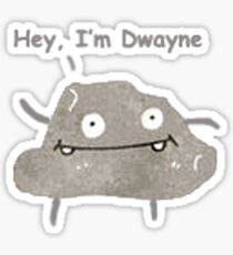 Dwayne The Rock cartoon Sticker