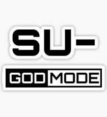 God Mode - su command, Networking - HaxByte Sticker