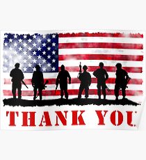 THANK YOU SERVICEMEN AND VETERANS! Poster