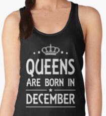 Camiseta de tirantes para mujer LAS REINAS NACEN EN DICIEMBRE