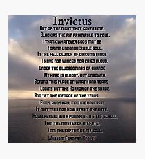 Invictus William Henley Photographic Print
