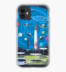 Spaceships In Space iPhone Case