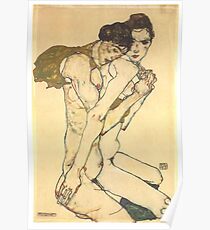 Egon Schiele "Friendship", 1913 Poster