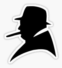 the shadow churchill Sticker