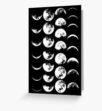 Moon Phases No. 2 Greeting Card