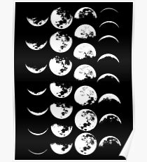 Moon Phases No. 2 Poster
