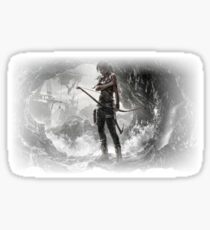 lara croft - America in general and the problems of the teachers Sticker
