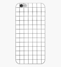 White Grid iPhone Case