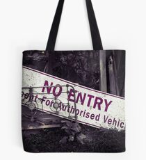 No Entry Sign Tote Bag