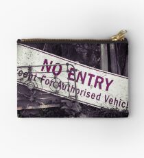 No Entry Sign Studio Pouch