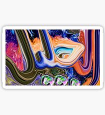 Al Jaleel Allah Name Painting Sticker