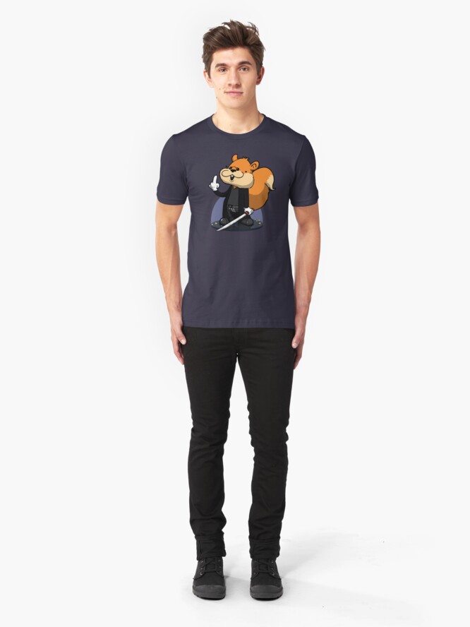 Alternate view of Slow motion squirrel Slim Fit T-Shirt