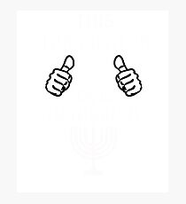 Translator Hanukkah funny shirt Photographic Print