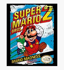 SUPER MARIO BROS 2 NES COVER Photographic Print