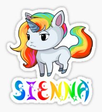Sienna Unicorn Sticker Sticker