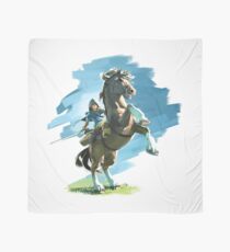 Link on Epona Legend of Zelda Breath of the Wild Scarf