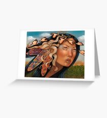 Selu Cherokee Native American Corn goddess Greeting Card