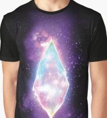 Rainbow Pull in Space Graphic T-Shirt