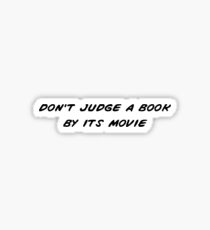 Don't Judge a Book - Black Print Sticker