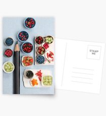 Berries!! Cherries, Strawberries, Gooseberries & a Pencil Postcards