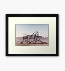 Black Rock Desert Event - Burning Man installation Framed Print