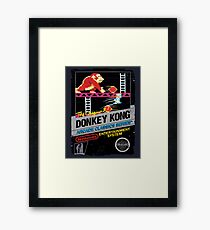 DONKEY KONG NES COVER Framed Print