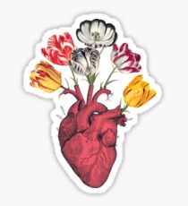 Heart with tulips Sticker