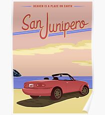 San Junipero Travel Poster Poster