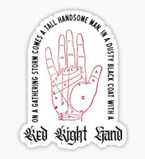 'Red Right Hand' t-shirt from the hit show Peaky Blinders. Sticker