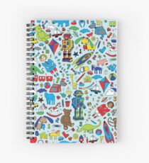 TOYS - fun pattern by Cecca Designs Spiral Notebook