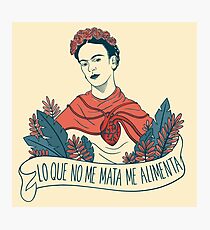 Lo que no me mata mich alimenta Fotodruck