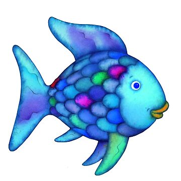 “Rainbow Fish” Sticker for Sale by baraapixxx | Redbubble