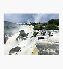Edge of Iguazu Falls - Puerto Iguazu, Argentina Photographic Print