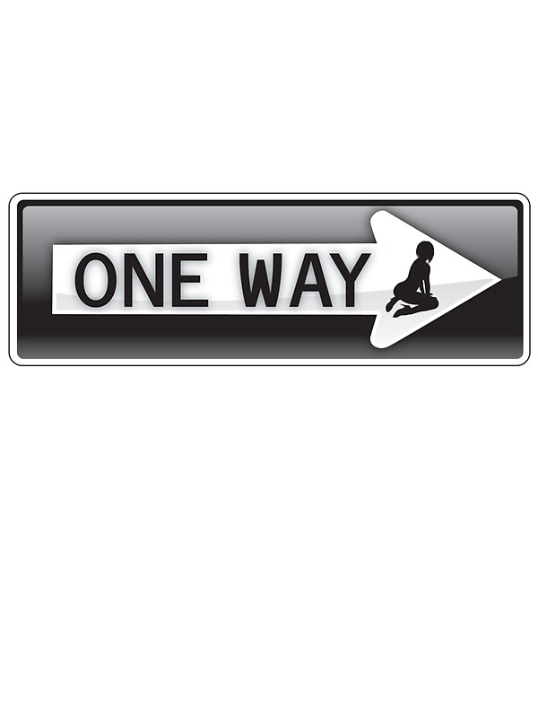  One  Way  Stickers  by Duncando Redbubble