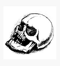 human skull bones skeleton dead Photographic Print