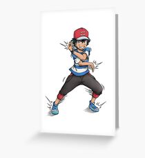 Alolan Ash Ketchum Greeting Card