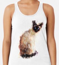 Siamese cat, watercolor design Women's Tank Top