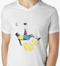 Pele T-Shirt mit V-Ausschnitt