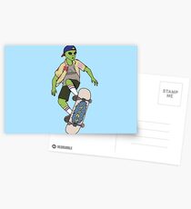 Alien Skater Postcards