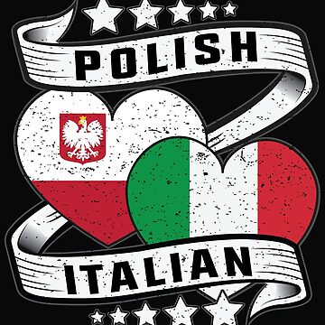 Polish Italian Hearts Poland Italy Flags Baby Bodysuit (Black) – Really  Awesome Shirts